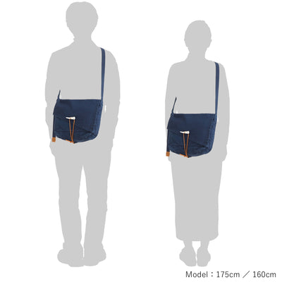 True Blue Flap Shoulder Bag (L)