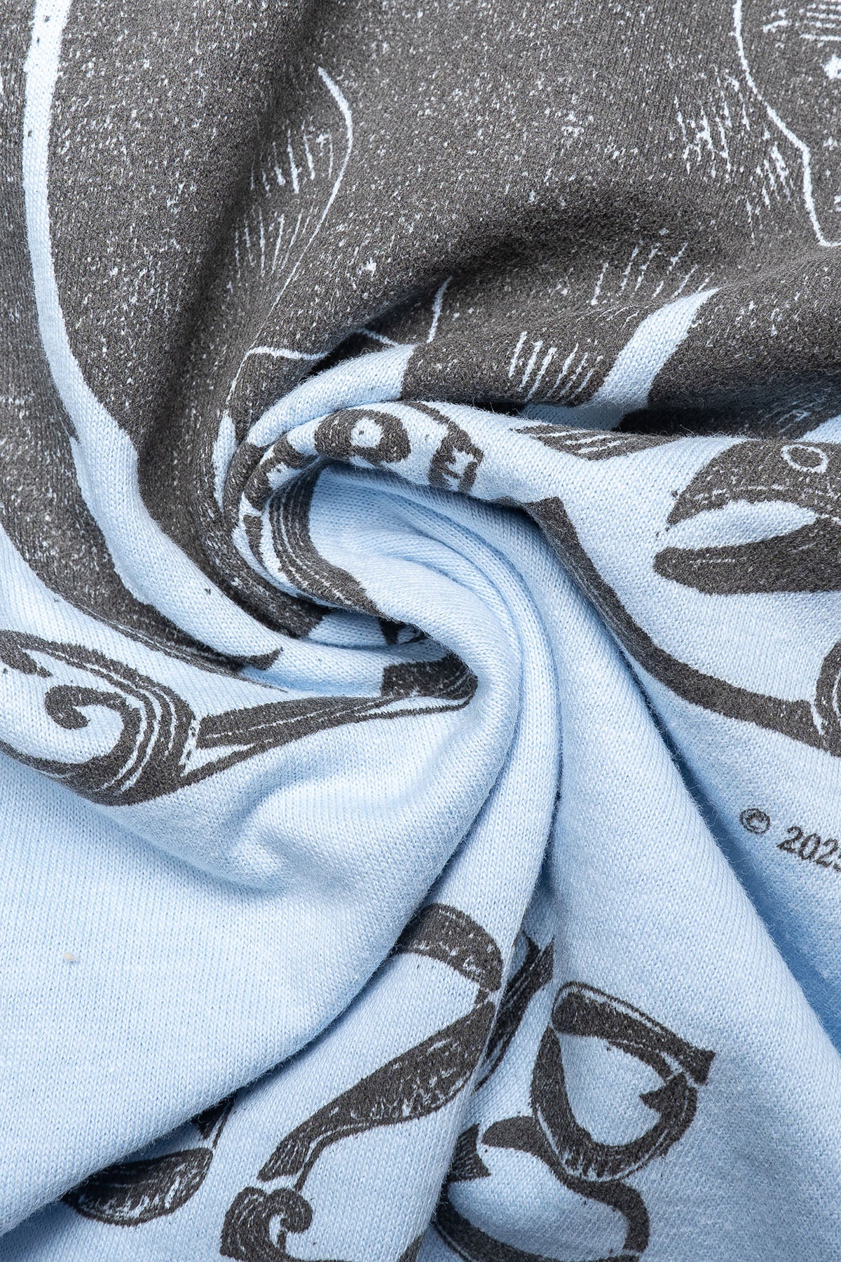 South2 West8 x F.KITAMURA L/S Tee /A - Lt. Blue