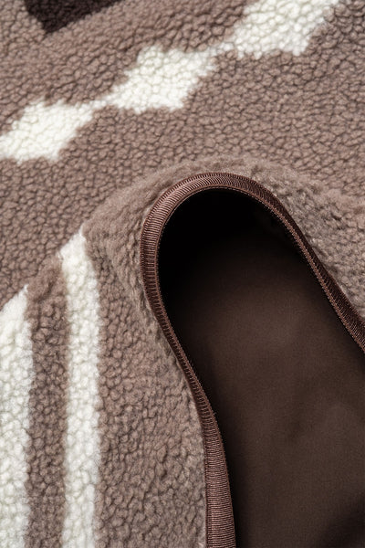 Piping Jacket - Boa Jacquard - Beige