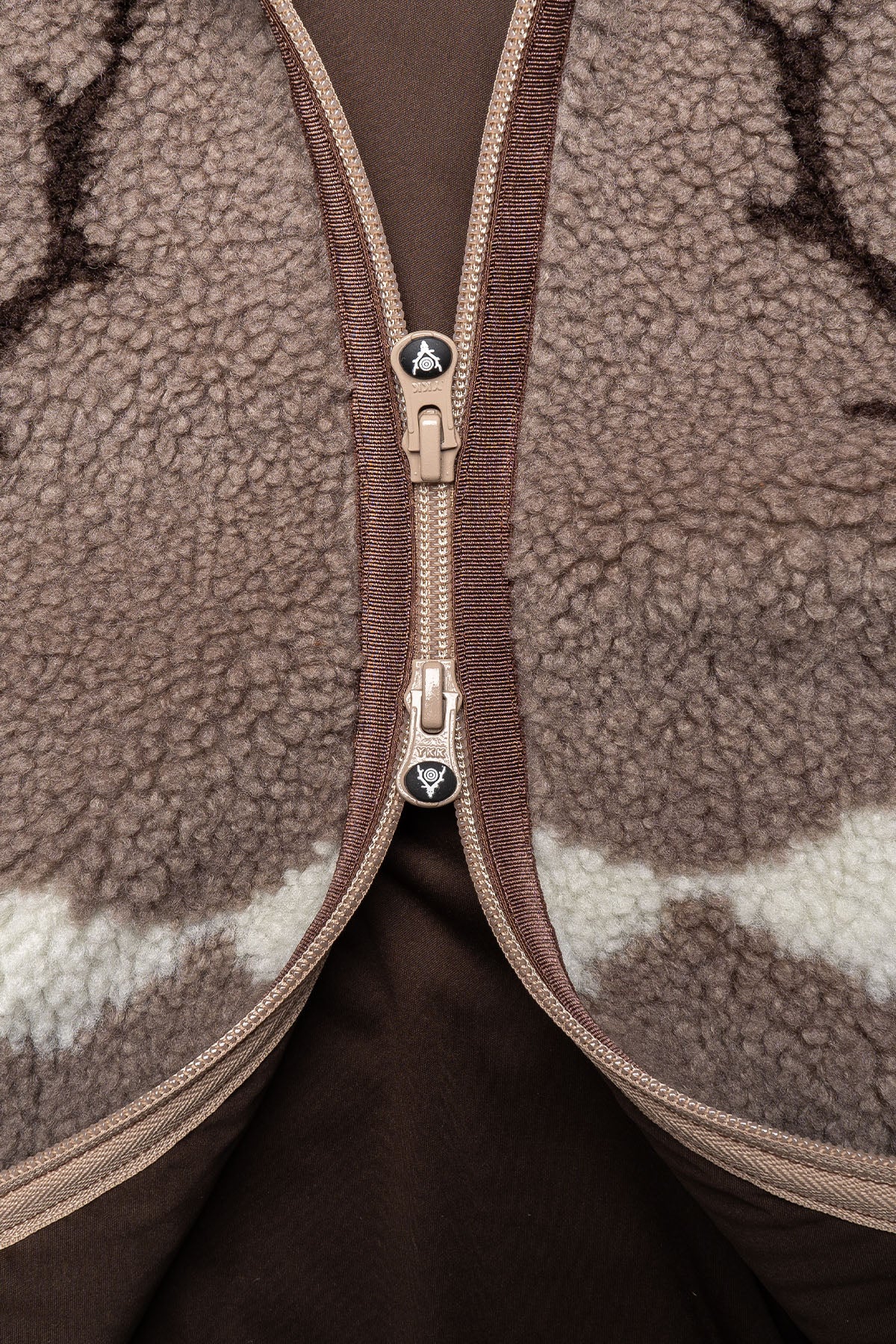 Piping Jacket - Boa Jacquard - Beige