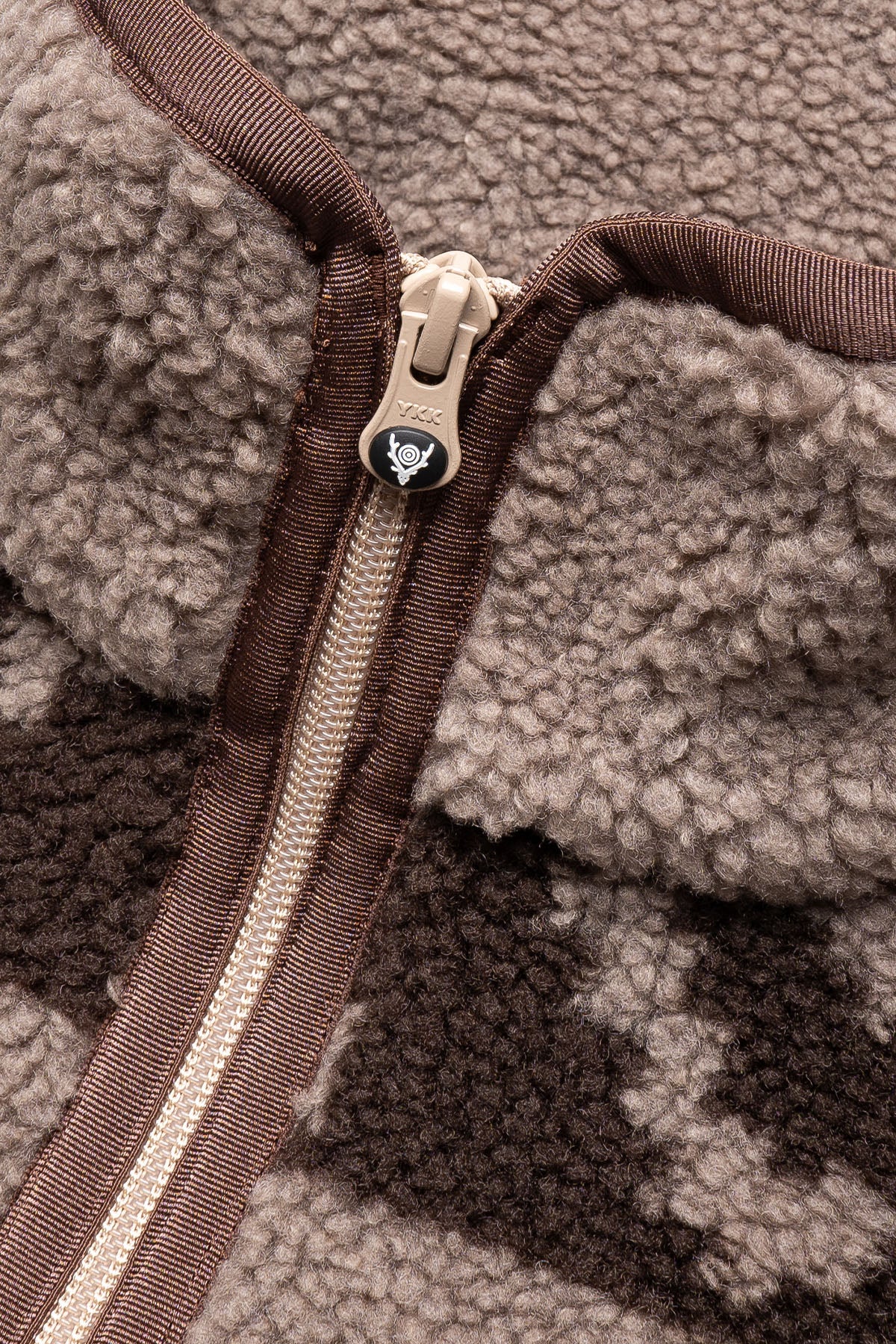 Piping Jacket - Boa Jacquard - Beige