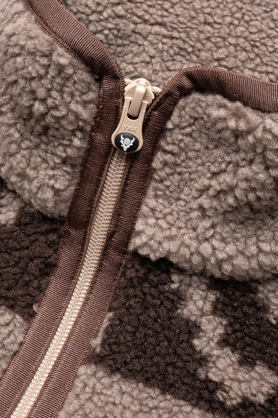 Piping Jacket - Boa Jacquard - Beige