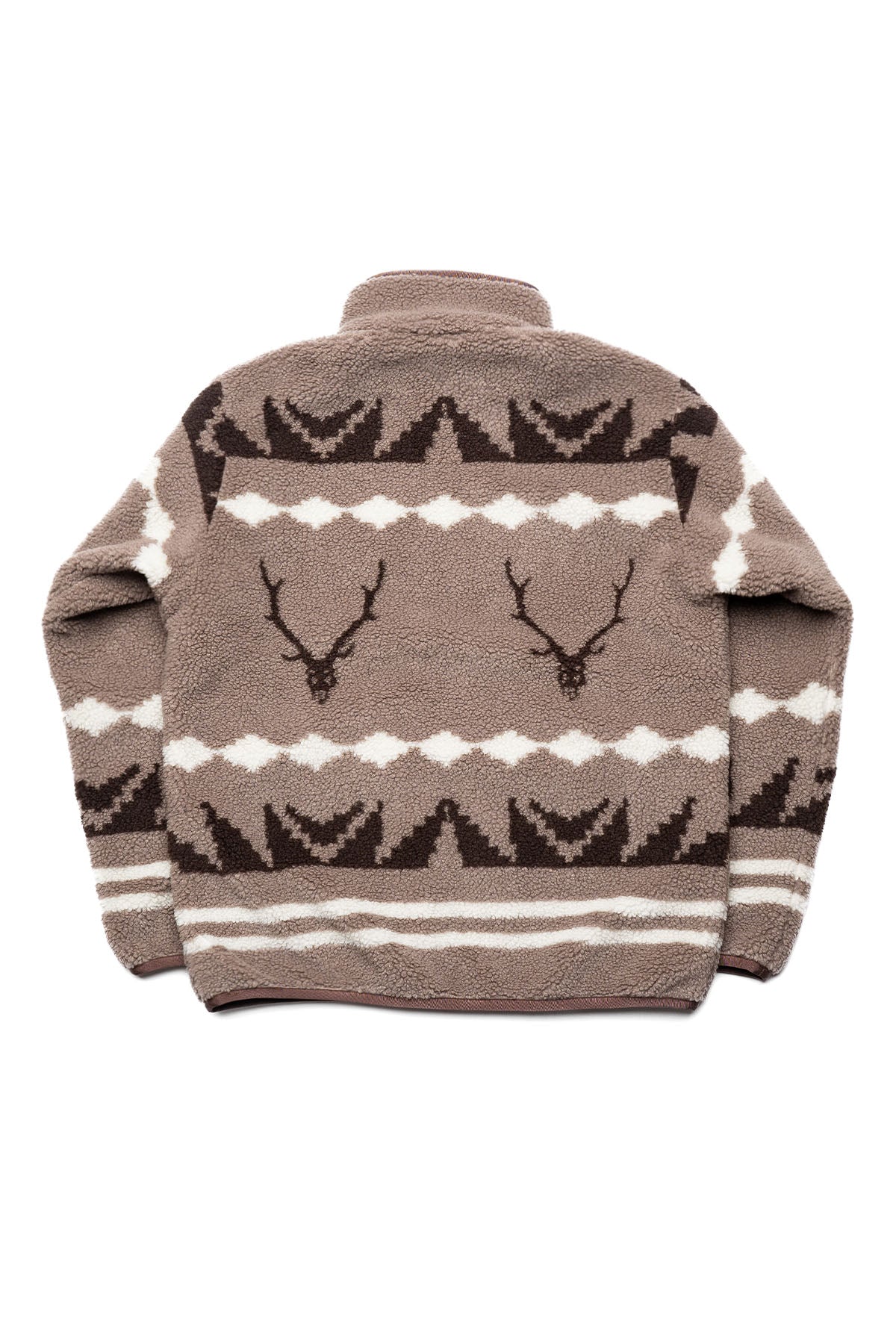 Piping Jacket - Boa Jacquard - Beige