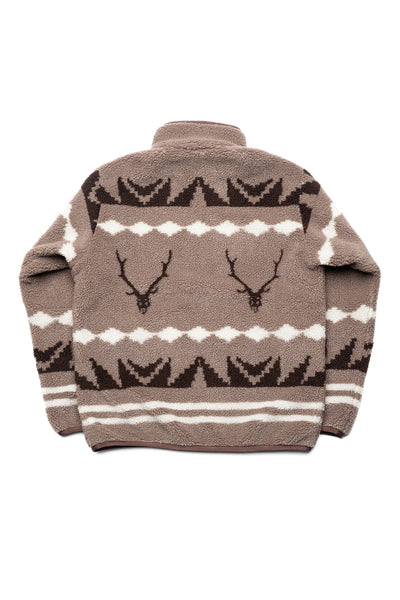 Piping Jacket - Boa Jacquard - Beige