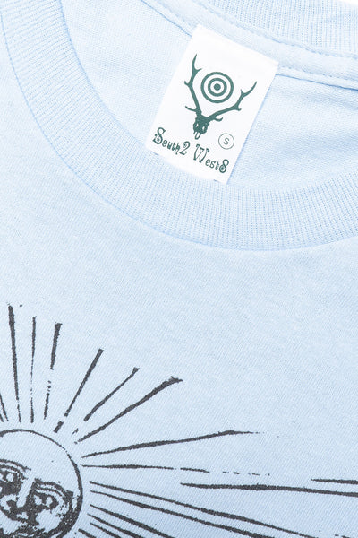 South2 West8 x F.KITAMURA L/S Tee /A - Lt. Blue