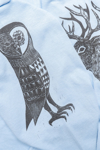 South2 West8 x F.KITAMURA L/S Tee /A - Lt. Blue