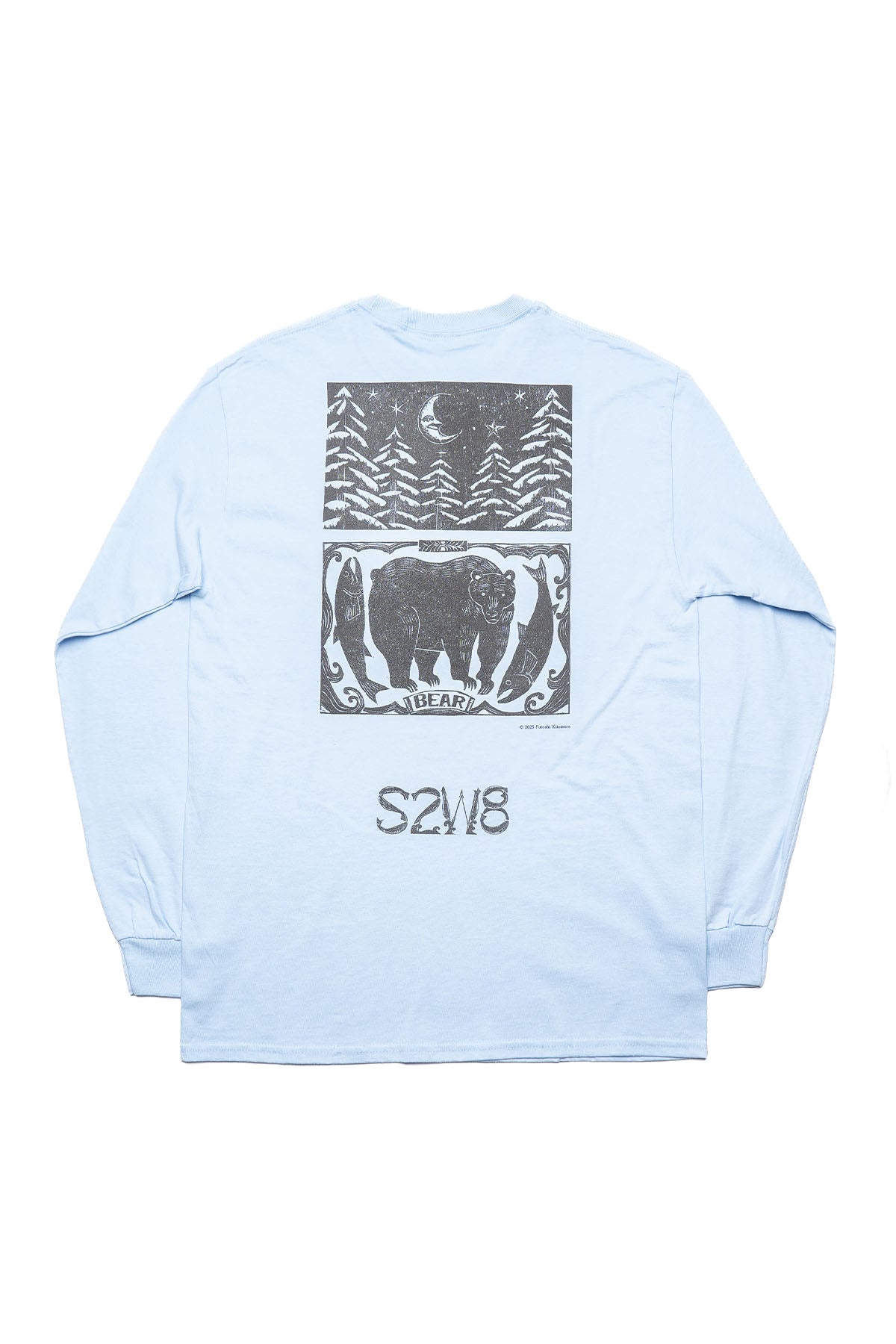 South2 West8 x F.KITAMURA L/S Tee /A - Lt. Blue