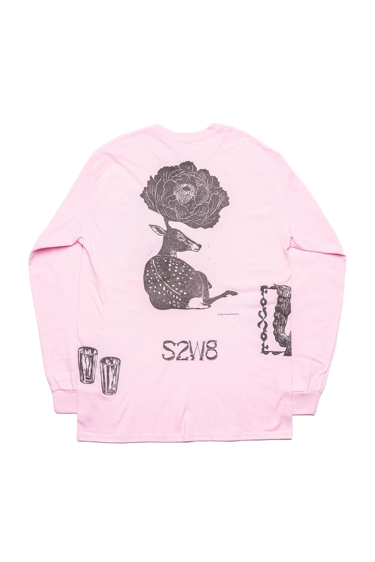 South2 West8 x F.KITAMURA L/S Tee /B - Pink
