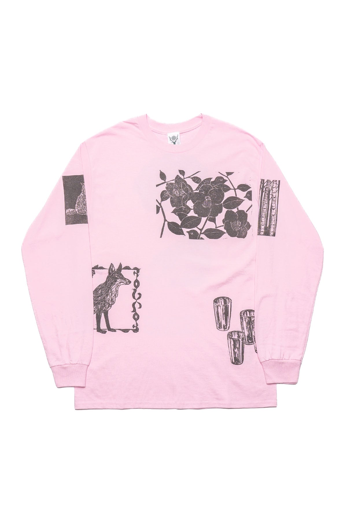 South2 West8 x F.KITAMURA L/S Tee /B - Pink