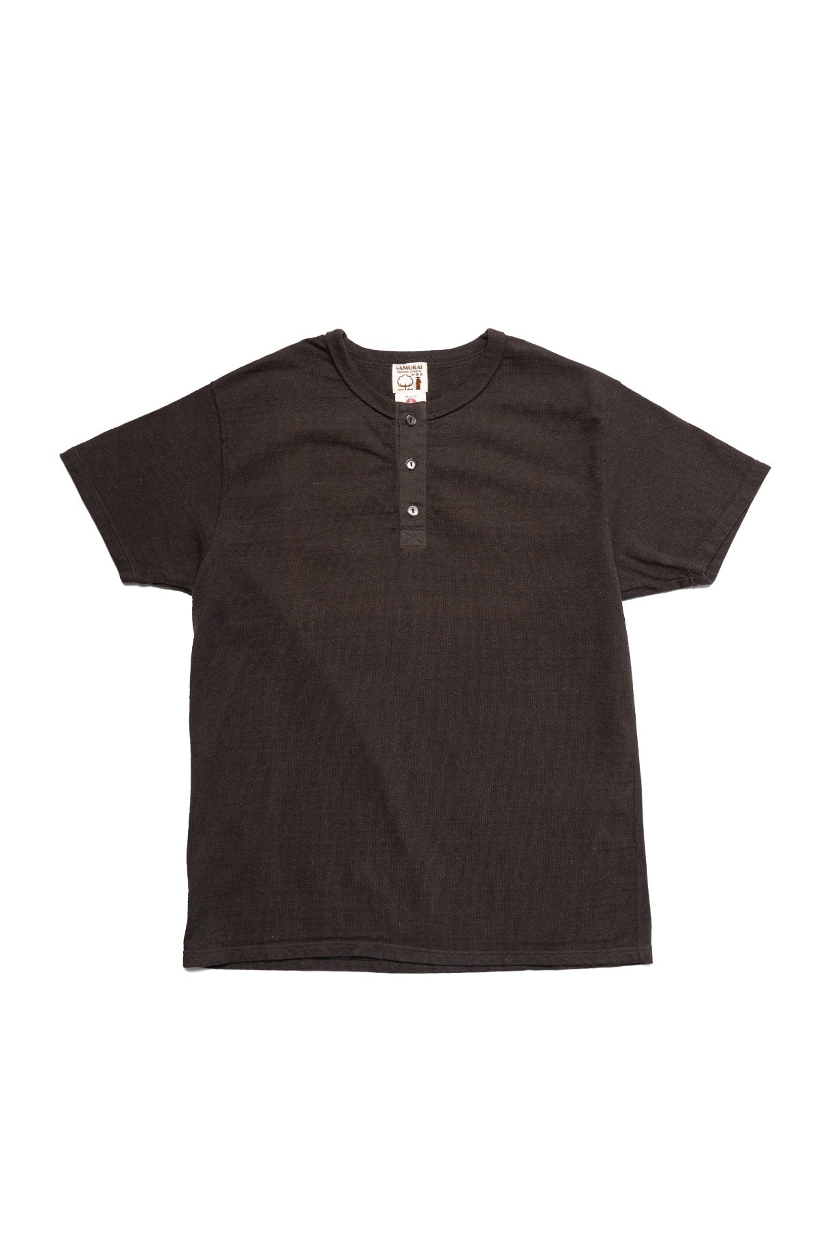 Japanese Cotton Henley - Kuromame