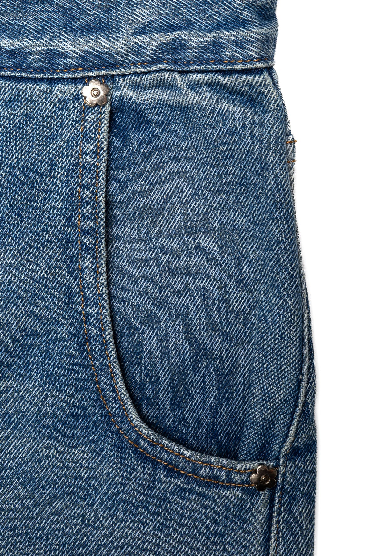 Straight Cut Jeans - Vintage Blue