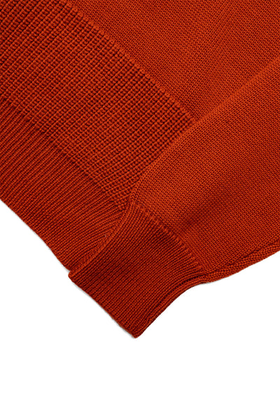 Track Sweater - Burnt Orange