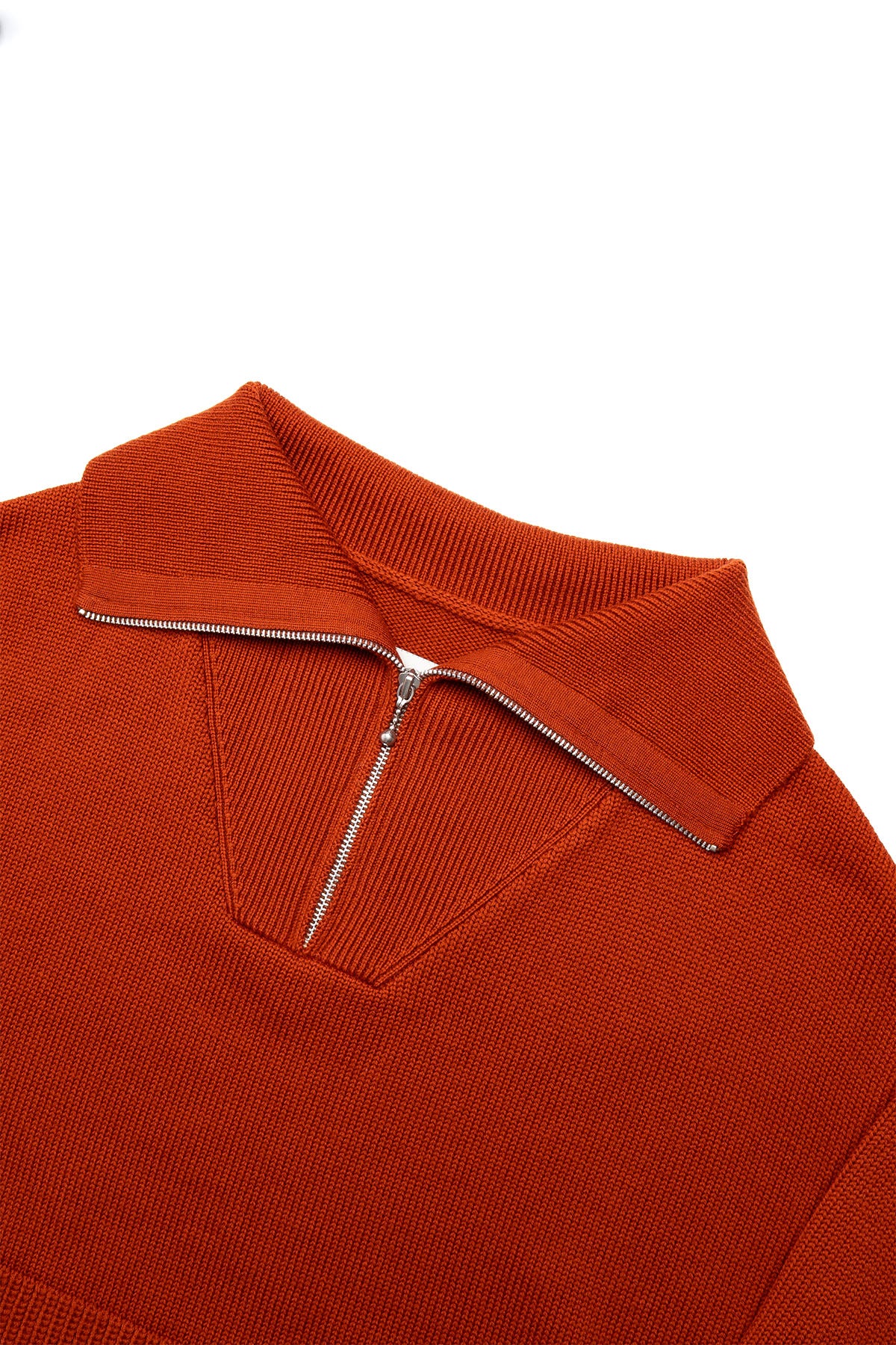Track Sweater - Burnt Orange