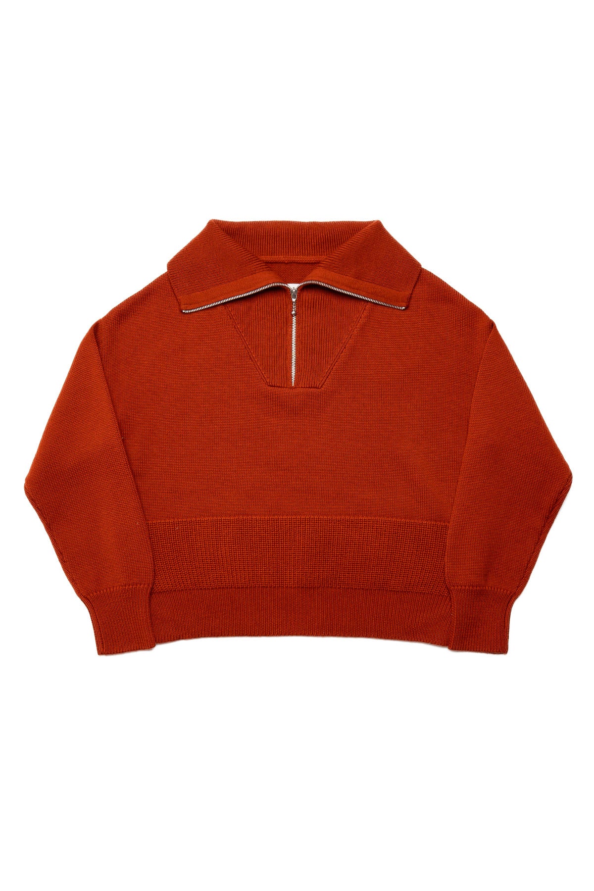 Track Sweater - Burnt Orange