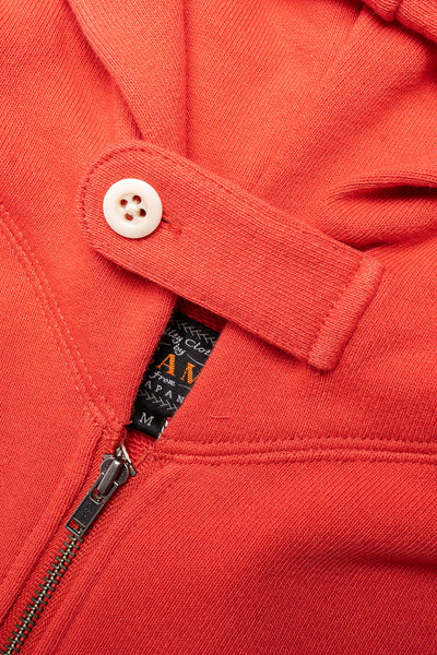 Sweat Half Zip Hoodie - Red