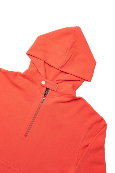 Sweat Half Zip Hoodie - Red