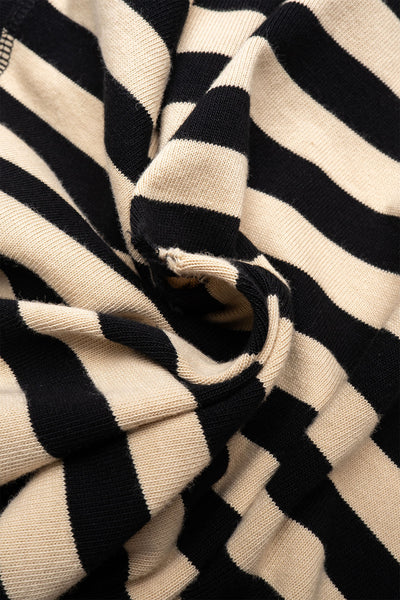 Fractured Polo - Wide Black Stripe