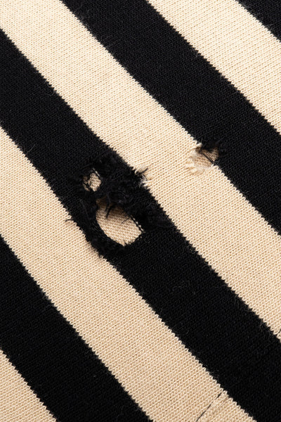 Fractured Polo - Wide Black Stripe