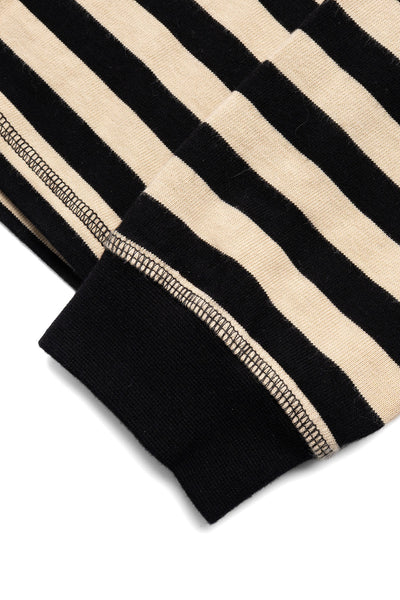 Fractured Polo - Wide Black Stripe