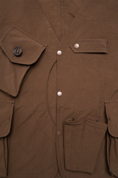 Tenkara Vest - Nylon Oxford - Brown