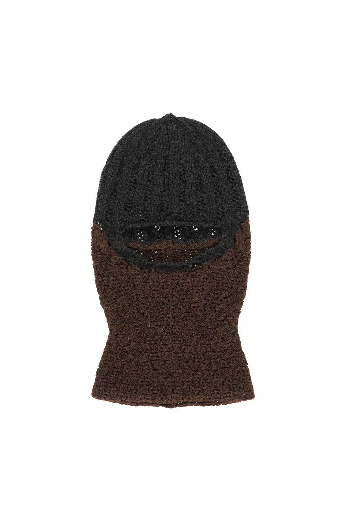 Flower Stitch Balaclava - Black