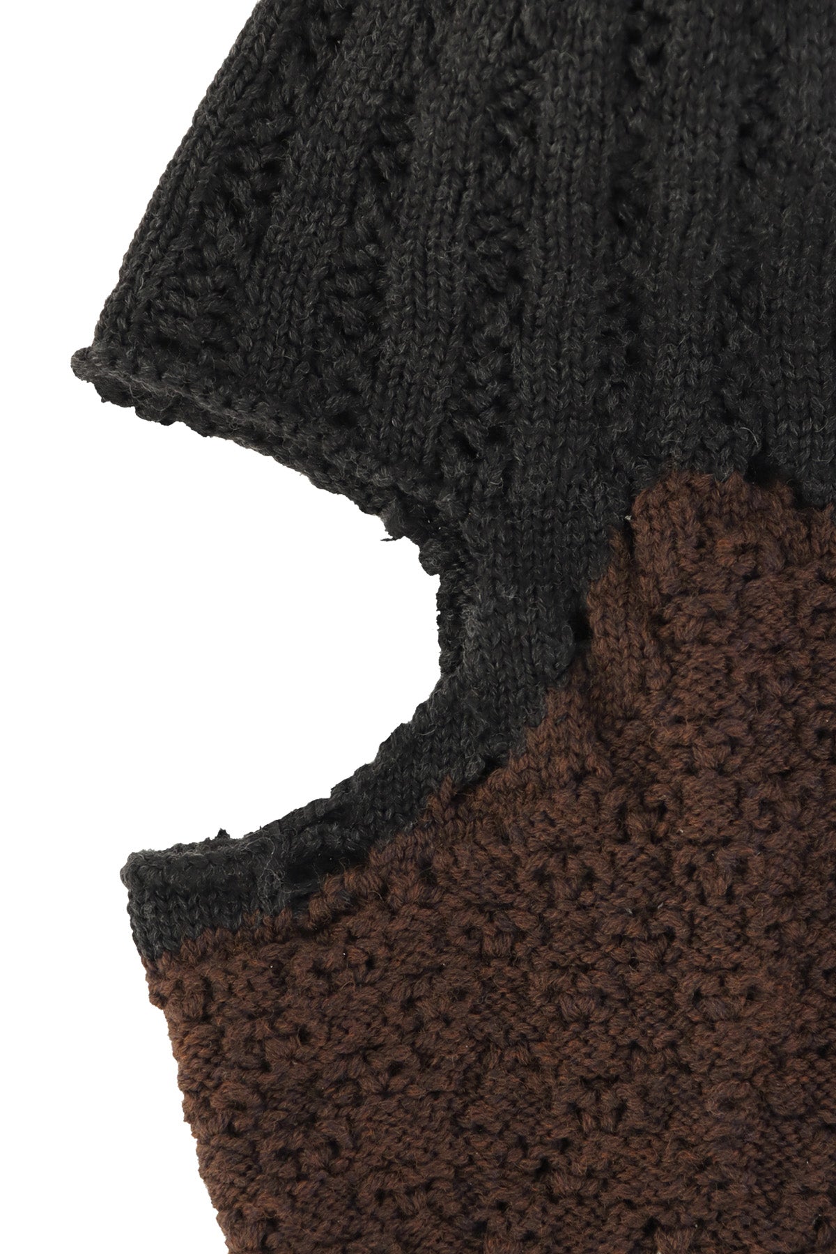 Flower Stitch Balaclava - Black