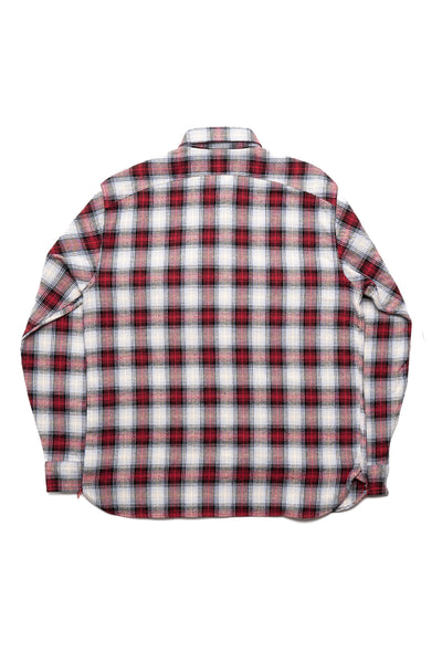 Twill Check L/S Work Shirt - Red/White