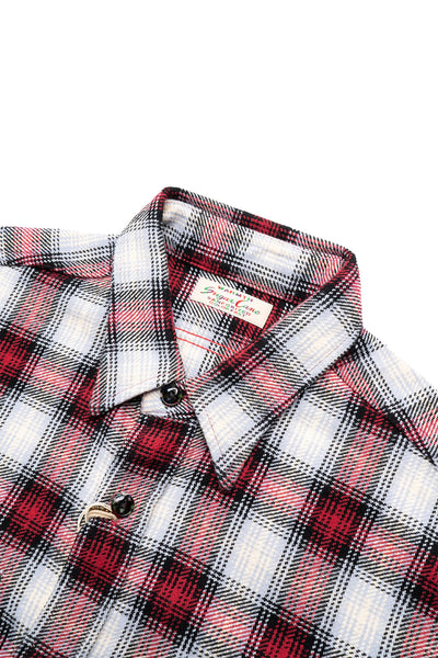 Twill Check L/S Work Shirt - Red/White