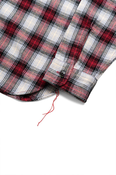 Twill Check L/S Work Shirt - Red/White