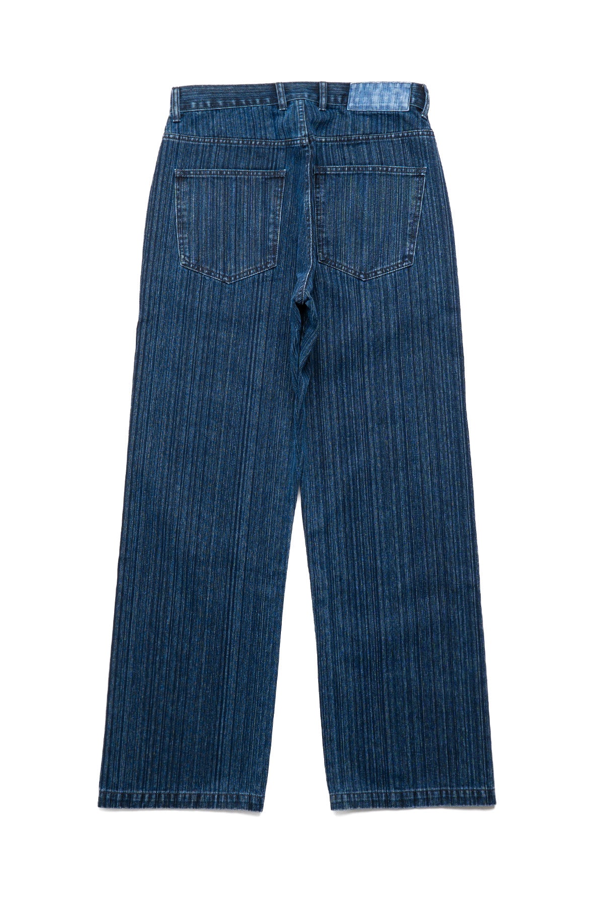 Straight Cut Jeans - Blue Stripe