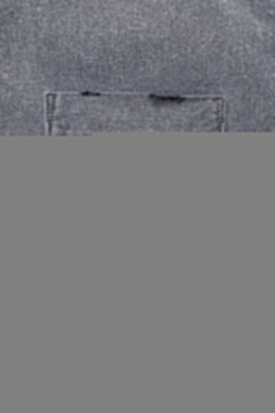 Stand Collar Chambray Shirt “Aging” - Black