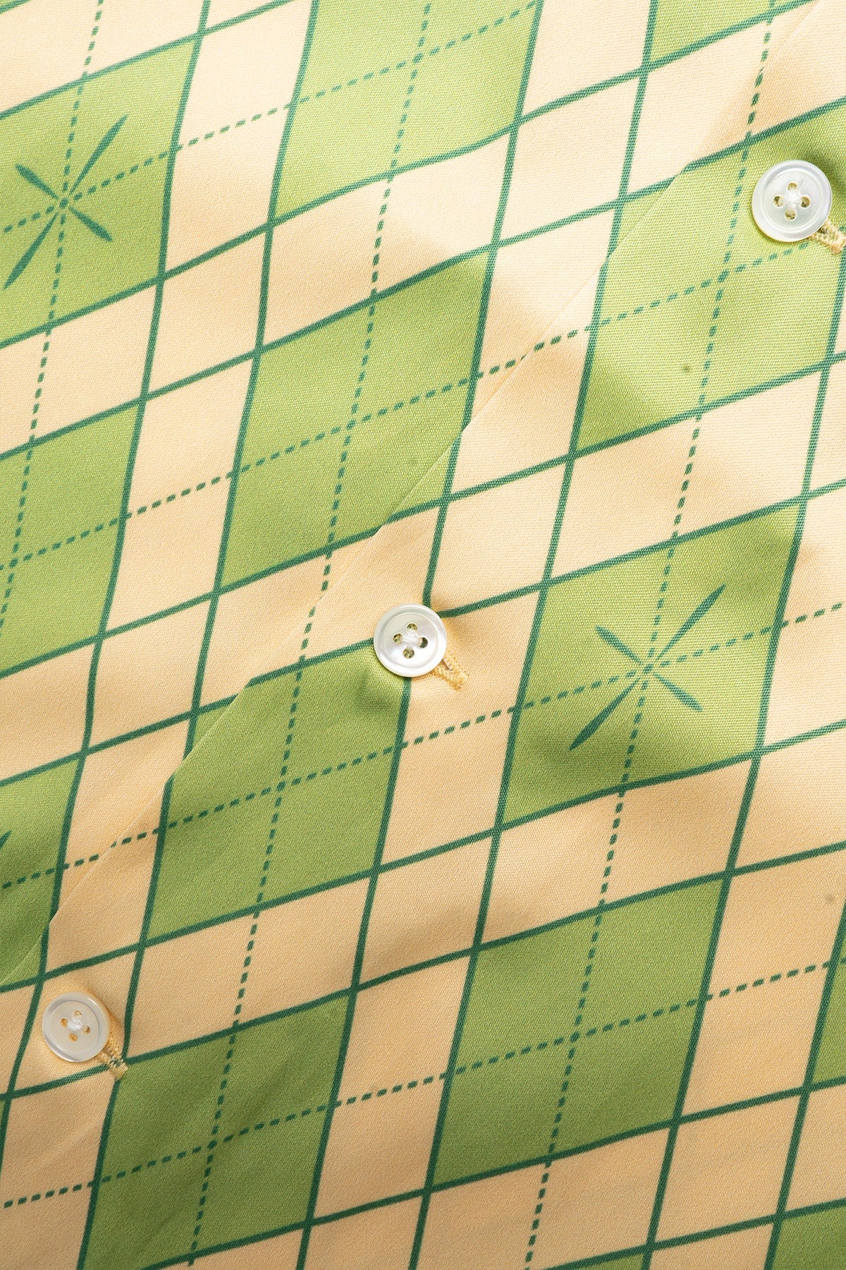 "NARAHIRA" Snake Pattern Shirt - Green