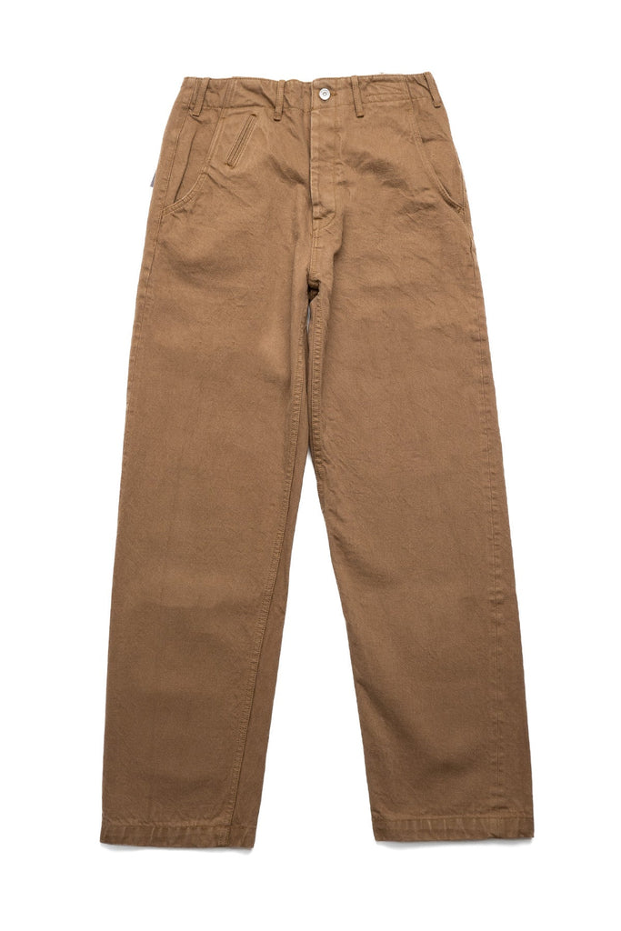 Heavy Chino Wide Trousers - Khaki – BLUE IN GREEN SOHO