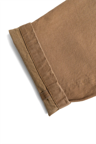 Heavy Chino Wide Trousers - Khaki