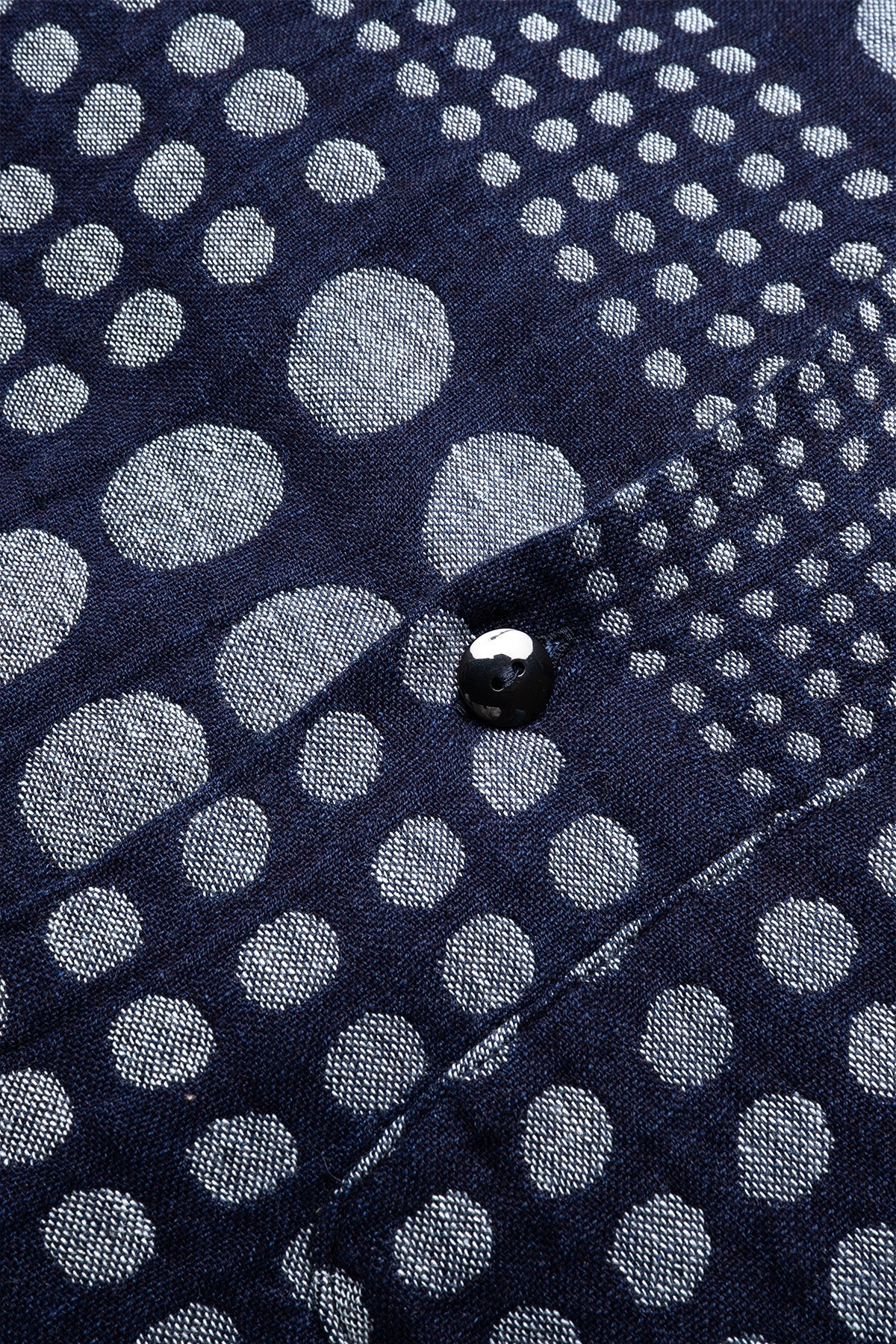 SS-2232-1 Jacquard Open Collar Short Sleeve Shirt - Random Dots