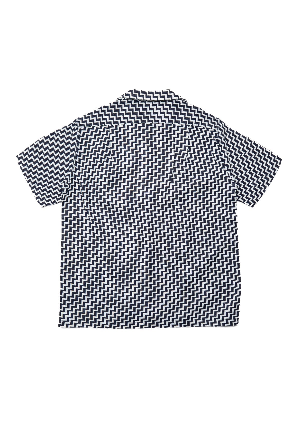 SS-2232-2 Jacquard Open Collar Short Sleeve Shirt - Saw
