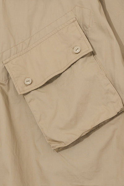 S/S Cargo Shirt for Nepenthes NY and Blue in Green - Khaki