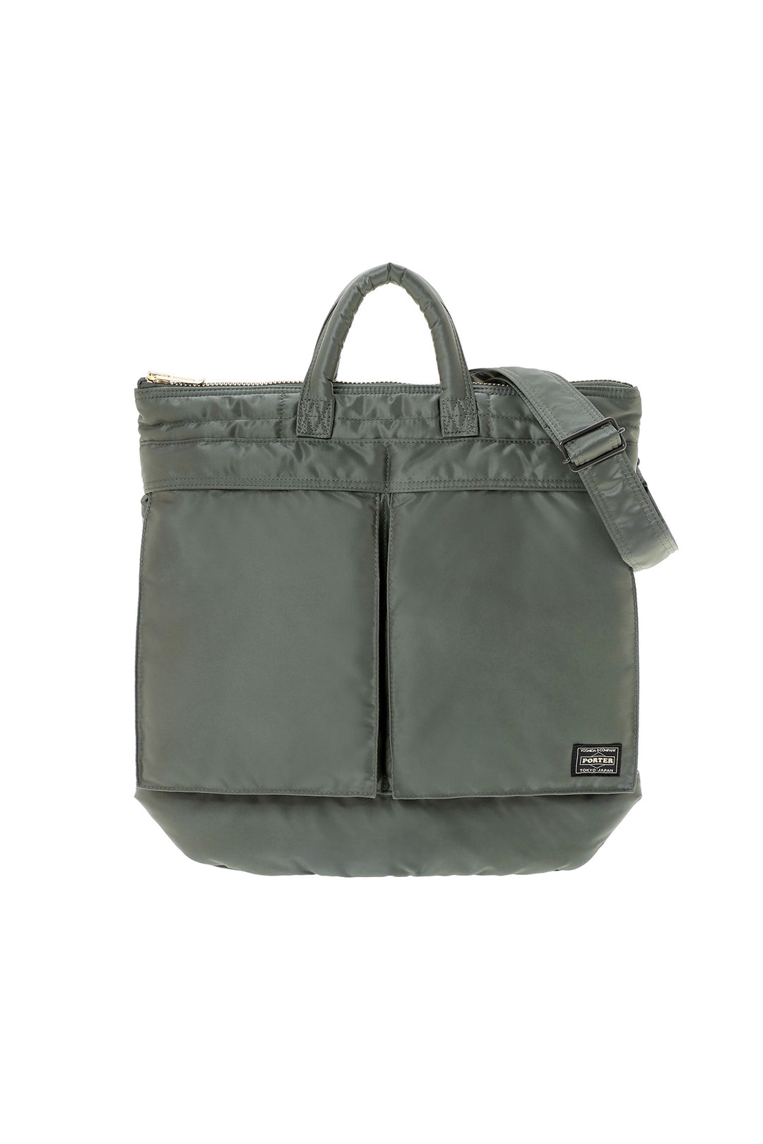 バッグ PORTER TANKER HELMET BAG (L) PORTER YOSHIDA & Co. Tanker Helmet Bag - Sage Green – BLUE
