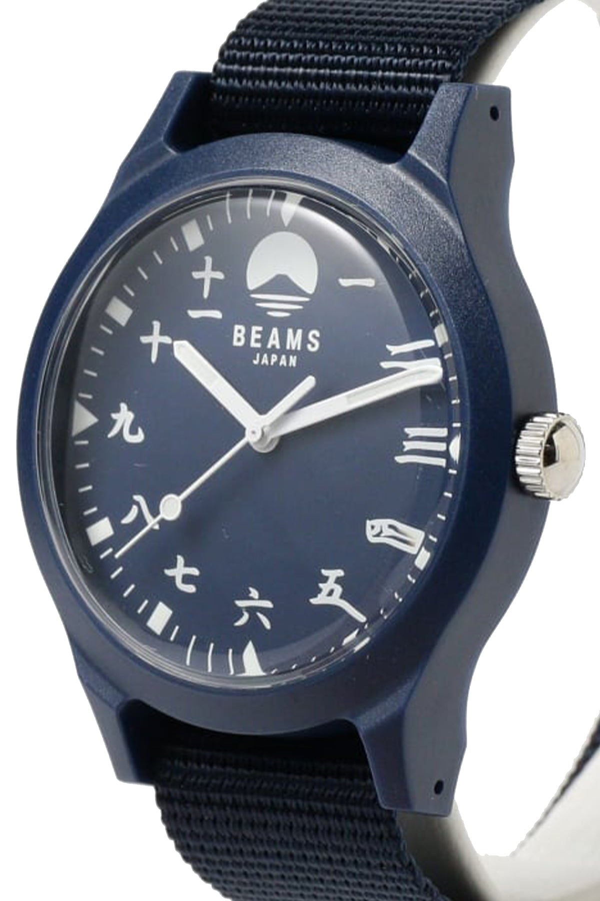 BEAMS JAPAN Kanji Number Wrist Watch - Navy