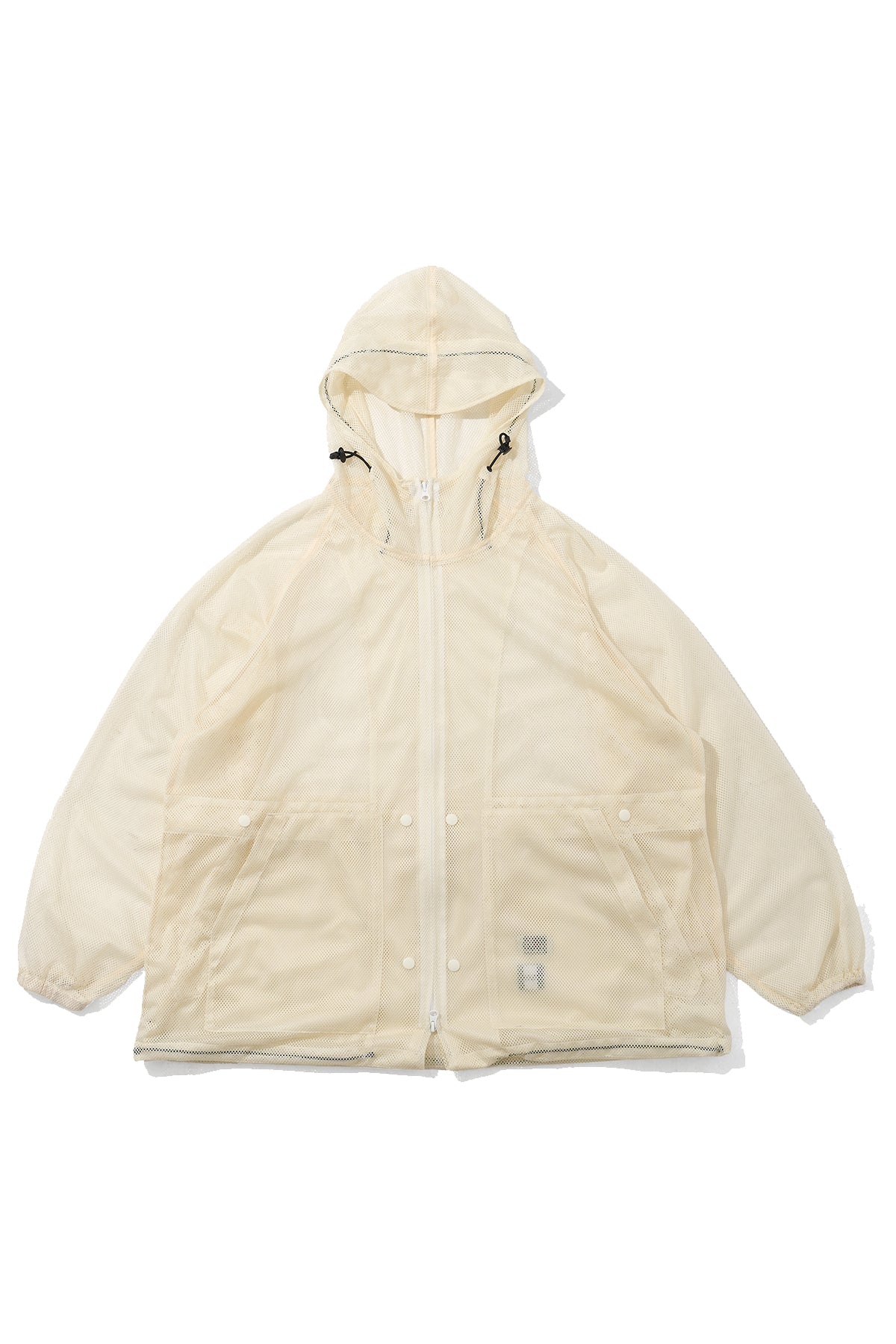 Mesh Parka for Nepenthes NY and Blue in Green - Natural