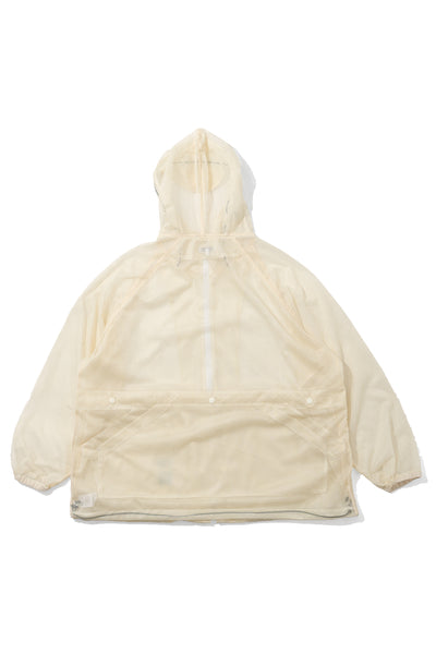 Mesh Parka for Nepenthes NY and Blue in Green - Natural