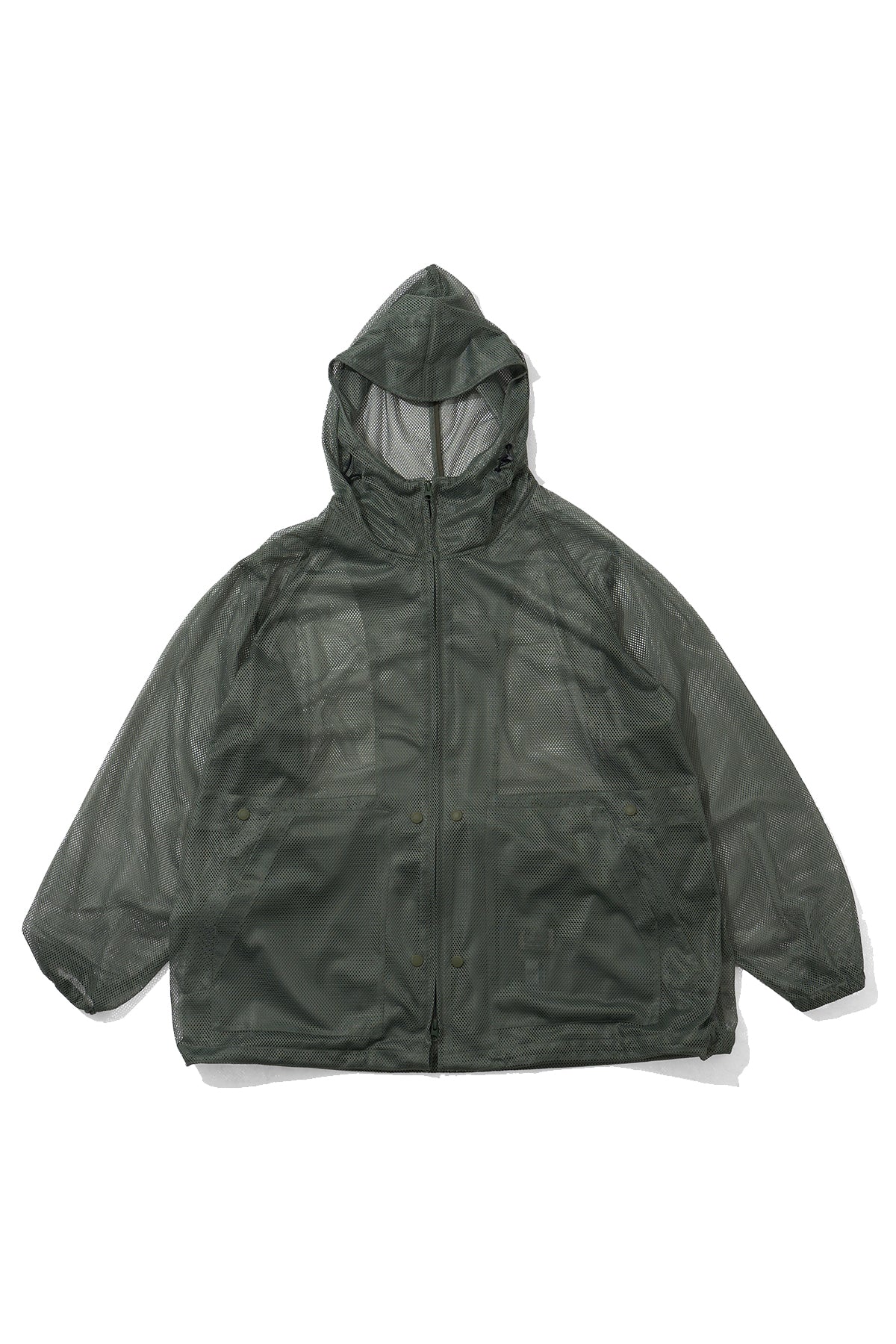 Mesh Parka for Nepenthes NY and Blue in Green - Olive