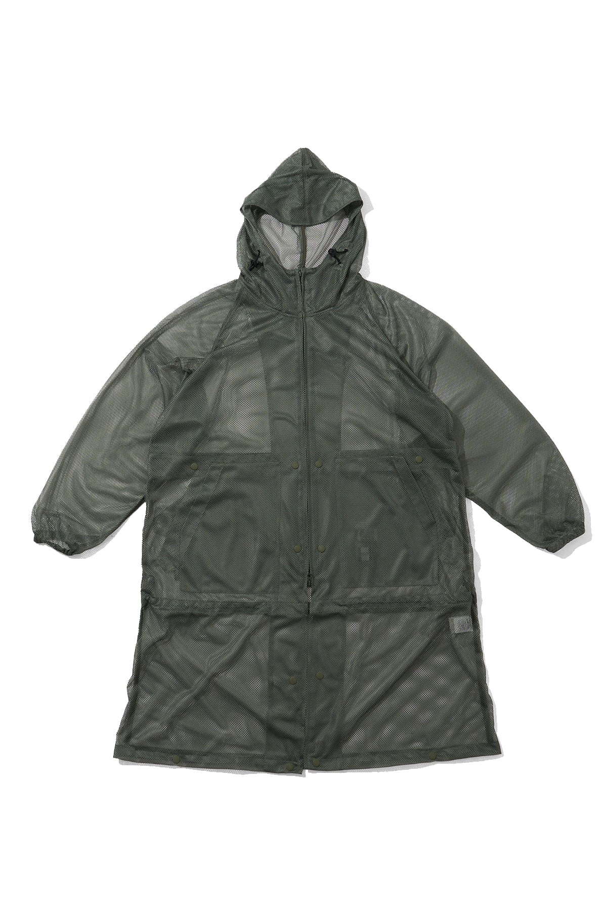 Mesh Parka for Nepenthes NY and Blue in Green - Olive