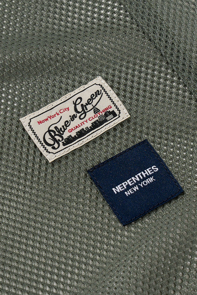 Mesh Parka for Nepenthes NY and Blue in Green - Olive