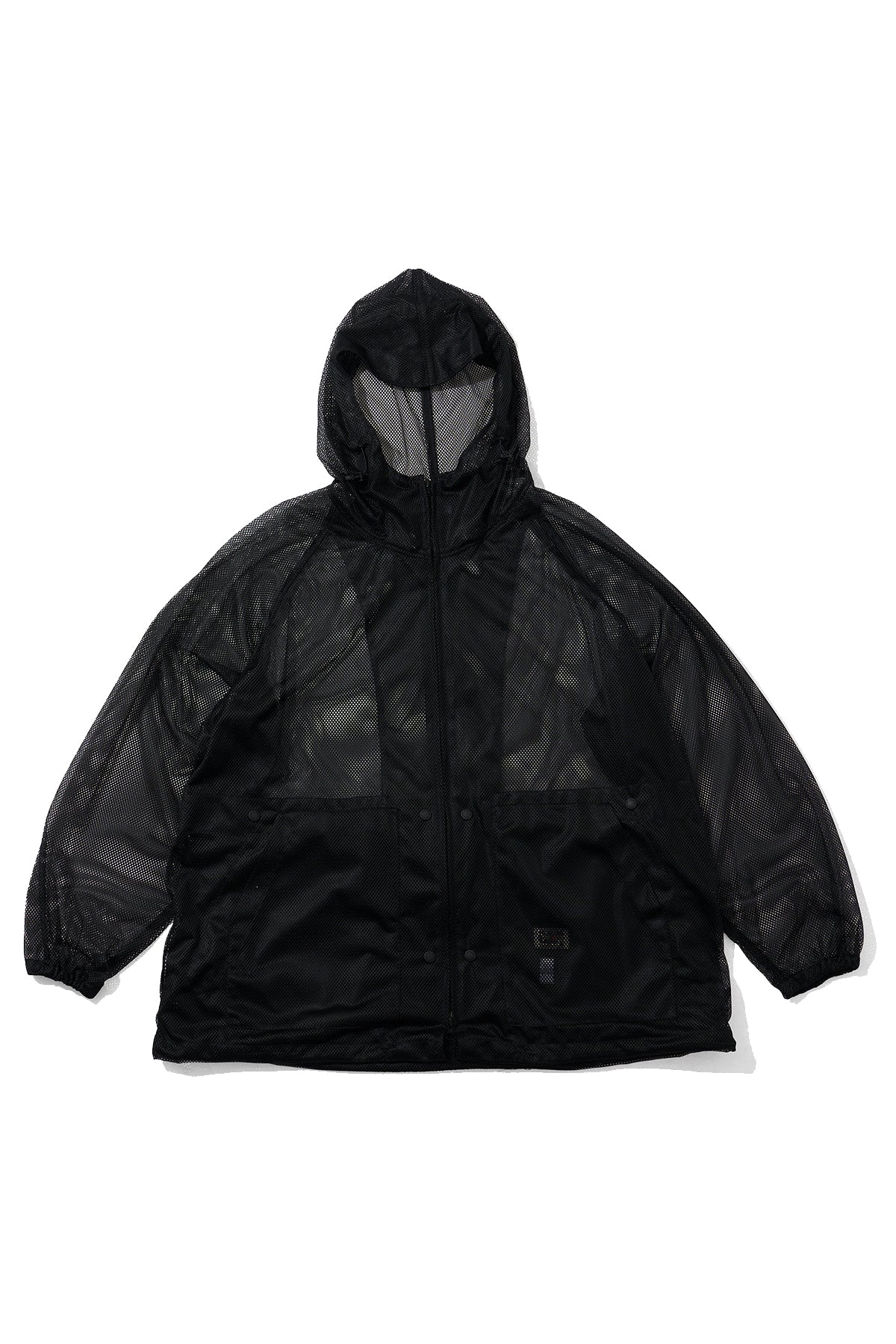 Mesh Parka for Nepenthes NY and Blue in Green - Black