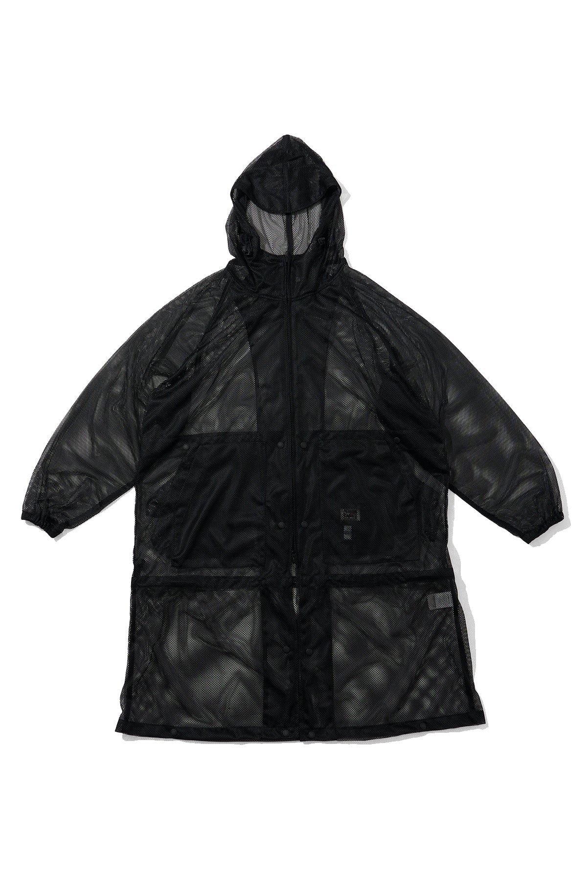 Mesh Parka for Nepenthes NY and Blue in Green - Black