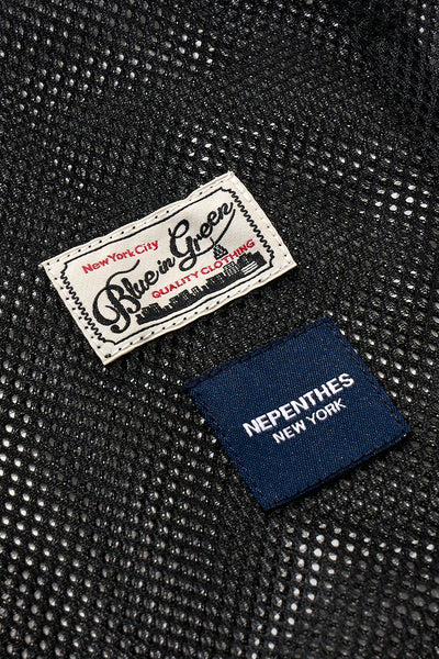 Mesh Parka for Nepenthes NY and Blue in Green - Black