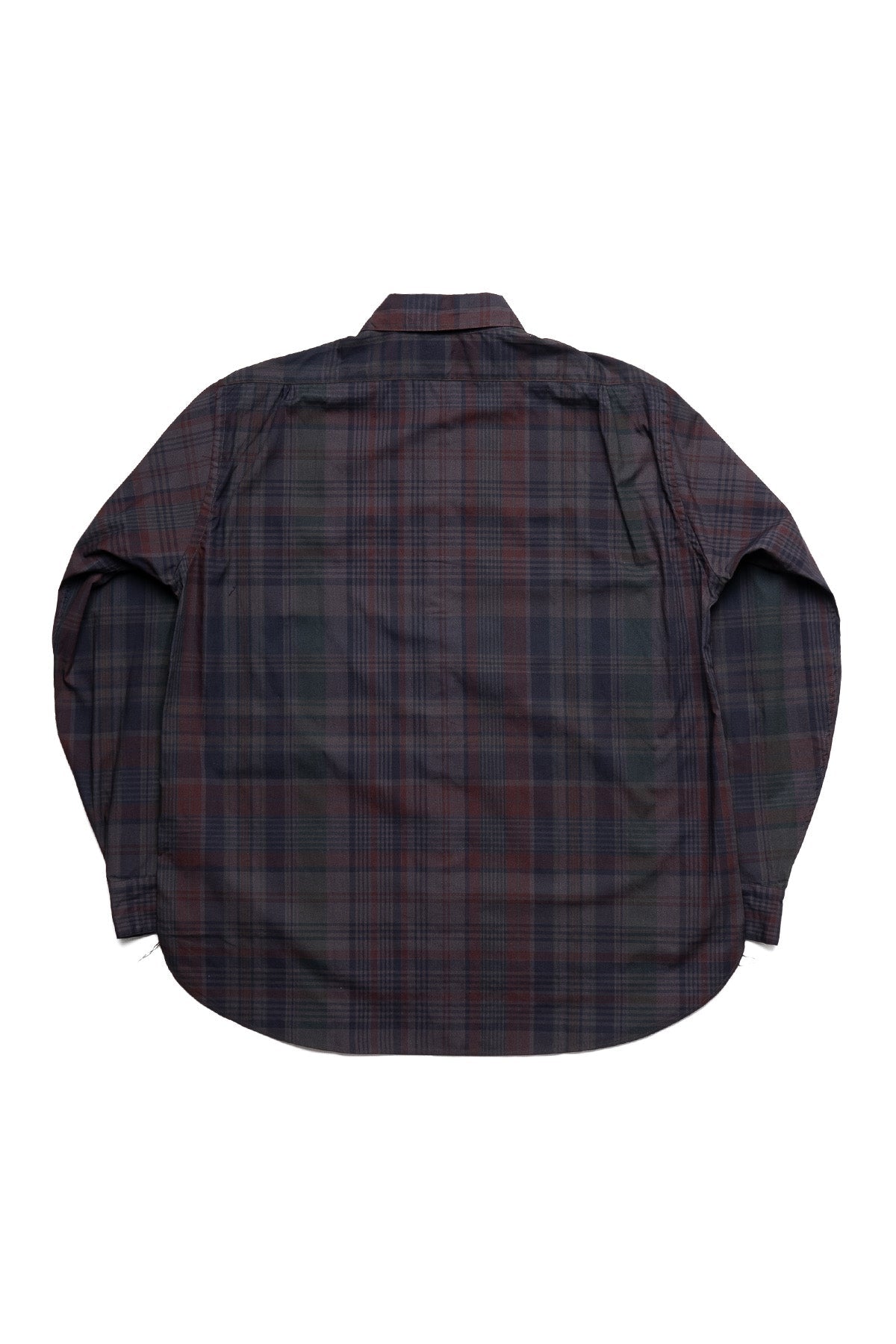 Regular Collar L/S Shirt (Madras Overdye) - Grey