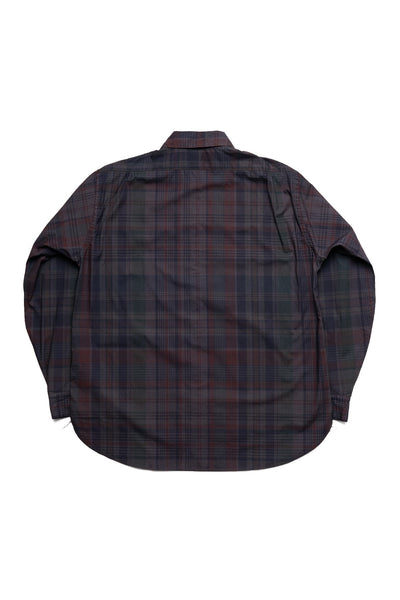 Regular Collar L/S Shirt (Madras Overdye) - Grey