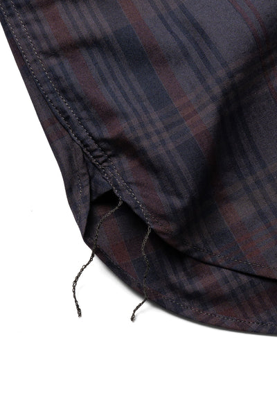 Regular Collar L/S Shirt (Madras Overdye) - Grey